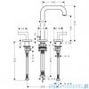 Hansgrohe Axor Citterio 3-otworowa bateria umywalkowa 39135000